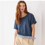 J.Crew Green Boxy Short Sleeve T-Shirt NEW with tags Size Small linen Photo 5