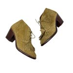 Madewell 1937 The Aberdeen Ankle Booties Suede Fringe Tan Beige Size US 7 Photo 1