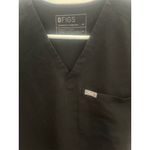 FIGS  Women's  Scrub Top XS Black V-Neck Short Sleeve Workwear‎ Photo 2
