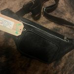 Western Genuine Cowhide Belt bag Black Photo 1