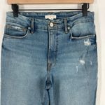 Good American Good Jeans Womens 6 Blue Medium Wash Denim High Rise Distressed Photo 2