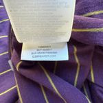 Icebreaker Merino Wool Crush Purple Striped 1/4 Zip Hooded Shirt Size M Size M Photo 5
