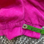 Wild Fable Retro Lightweight Magenta Velvet Corduroy Ruched Elastic Shorts Large Photo 8