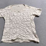 Madewell ⭐️  Cream Short Sleeve Crewneck Lace Knit Top Size Small EUC Photo 0