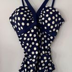 Boden Women’s Navy Polka Dot Swimsuit Photo 3