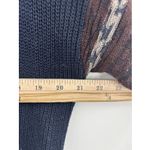 Rubbish Snap Up Knit Dark Navy Cardigan Sweater Southwestern Women's Medium Photo 9