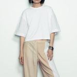 ZARA poplin crop shirt. M Photo 0