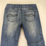 Cowgirl Tuff Don't Fence Me In Distressed Jeans Womens Bootcut Medium Wash 31x31 Blue Size 31 Photo 8