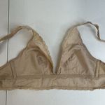 Wacoal  36 B/C Large Halo Lace Wire Free Bralette Beige Lace Lined J-Hook 811205 Photo 9