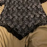 Papell Boutique Evening Silk Beaded Top Blouse Photo 2