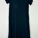 LOGO By Lori Goldstein LOGO Lori Goldstein Black Maxi Dress Womens XXS Eyelet Hem Pockets Minimalist Photo 0