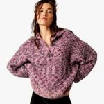 Free People NWT Stella Marled Sweater X-Small, SHOCKING PINK Oversized Photo 1