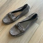 Coach  Fortunata Loafer Suede Grey Gray with Signature "C" Size 8.5 Photo 6