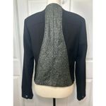 CAbi 3036 Media Jacket Blazer Black Green Silver Metallic Look Size Medium Photo 6