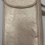 Antik Kraft  Small Pinkish/Gold Metallic Finish Crossbody Wallet Handbag Photo 0
