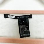 Jay Godfrey  Hannah Long Sleeve Wrap Blouse White‎ Size 4 Zebra Classic Workwear Photo 3