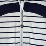 Lululemon  Jacket Womens 4 In Stride Jacket Striped Black White Loge Hoodie Zip Photo 3