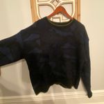 John + Jenn Blue Camo Crewneck Sweater Size Medium Photo 1