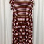 Lane Bryant  Brown&Pink Stripe Knit Maxi Dress Sz.26/28 Photo 10