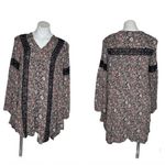 Knox Rose  Swing Tunic Top Mixed Print Size Small Mini Dress Boho Photo 8