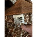 St. John Collection  Women's Brown White Tweed Knit Zip Up Sweater Jacket Size 10 Photo 4
