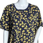 Joules Dress Womens 14 Navy Blue Yellow Floral T Photo 3