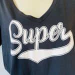 Evereve NWOT Sol Angeles Super v neck tee black S Photo 5