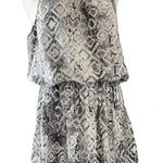 DO+BE  Mock Neck Snakeskin Sleeveless Drop Waist Dress Women Size‎ Small Photo 0