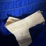 Chico's Chico’s Electric Blue Casey Crochet Inset Tiered Maxi Skirt Size 12 Photo 7