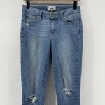 Paige Verdugo Ankle Skinny Ankle Jean Light Wash Women 27 Stretch Distressed Photo 1