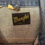 Wrangler Retro 1970s  Blue Denim Trucker Jean Jacket Western Cowboy Core USA sz L Photo 11