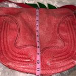 Jessica Simpson Red Embossed Crossbody Bag Photo 6