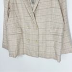 Rails  Jac Blazer in Sand Check Linen Blend Size XL NWT Double Breasted Photo 5