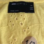 ASOS Design Yellow Eyelet CutOut Cotton Dress NWT!! Photo 5