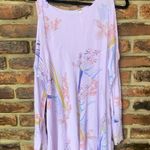 Free People Lavender Lilac Purple Floral Clear Skies Tunic Mini Dress Size Small Photo 1