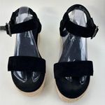 Coconuts by Matisse Black wedge sandals , size 8 Photo 0