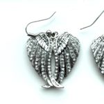 Angel wing heart earrings Photo 2