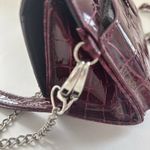 Faux Croc‎ Leather Red Shoulder Bag W Detachable Strap & Wristlet Just Solutions Photo 7