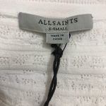 All Saints Lace Body-con Short Sleeve Square Neck Midi Dress In Off White XS NWT Photo 8