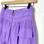 Ramy Brook  Rosalie Mini Skirt Half Zip Purple Womens Size‎ Small Photo 1