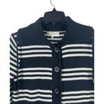 Jones New York  Sport Black And White Knit Cardigan Front Pocket Sweater S Photo 1