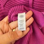 Athleta  Sz S Purple Sweatshirt Mini Dress Hoodie V Neck Stretch Kangaroo Pocket Photo 8