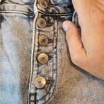 SO  high rise mom jeans button fly jeans stone wash size 0 Photo 3