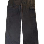 ZARA Cargo Pants Utility Wide Leg Trousers Blue Black Casual Women's Size 12 Photo 0