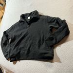 PINK - Victoria's Secret Victoria’s Secret PINK black Long Sleeve Henley Pullover Sweatshirt Size Small Photo 0