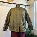 Madewell Green Cotton Bremen Bomber Zip Up Quilted Boxy Jacket Size XXL Photo 7