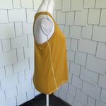 Socialite Women's Mustard Yellow Waffle Knit Scoop Neck Racerback Tank sz S Photo 3