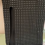 Club L London Black and White BodyConDress Plunge Neckline Sleeveless Size 14 Photo 1