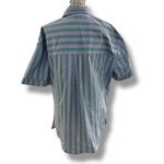 Anthropologie By Size XS Striped Short-Sleeve Cotton Pajama Top Button Shirt Photo 5
