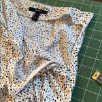 Forever 21 Women’s Cheetah Print Skirt with Slit White/Black Side Zipper Size Small Photo 5